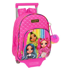 Школьный рюкзак с колесиками Rainbow High, фуксия, 28 x 34 x 10 см цена и информация | Школьные рюкзаки, спортивные сумки | hansapost.ee