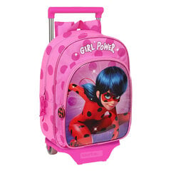 Ratastega koolikott Lady Bug Fuksiaroosa (26 x 34 x 11 cm) hind ja info | Koolikotid ja seljakotid | hansapost.ee