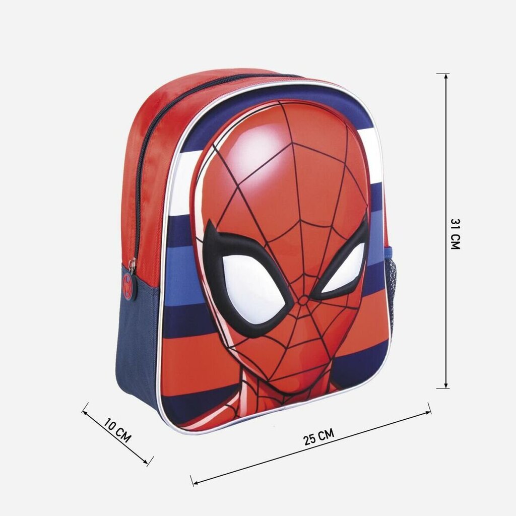 Koolikott Spiderman Punane (25 x 31 x 10 cm) hind ja info | Koolikotid ja seljakotid | hansapost.ee