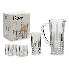 Klaaside komplekt Vivalto 7 tk Läbipaistev (250 ml) (16 x 23,5 x 25,5 cm) 6 x (25 cl) / 1 x (1 l) hind ja info | Vivalto Kodukaubad | hansapost.ee