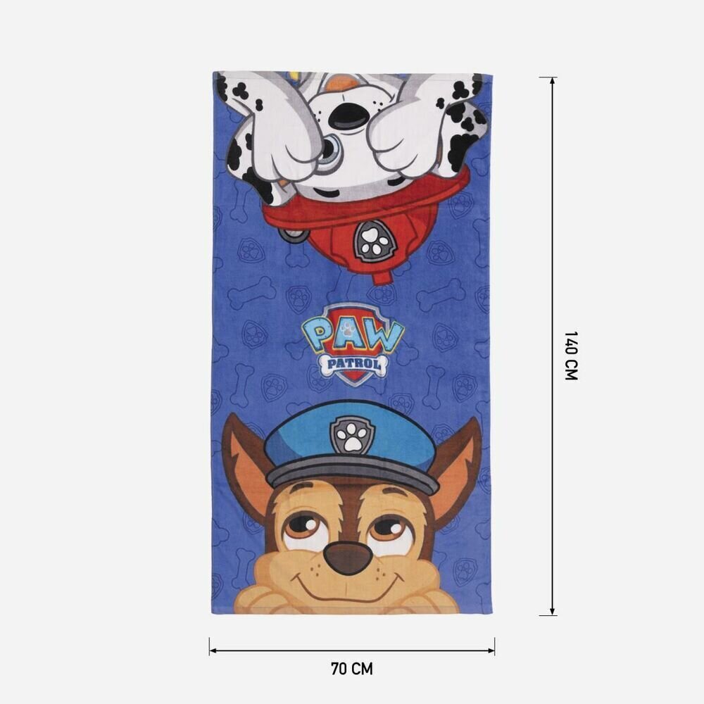 Rannarätik The Paw Patrol Sinine (70 x 140 cm) цена и информация | Rätikud ja saunalinad | hansapost.ee