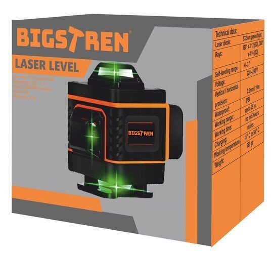 360 ° lineaarne lasertase hind ja info | Käsitööriistad | hansapost.ee