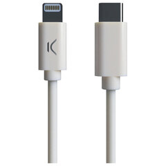 USB-C-Lightning Kaabel KSIX MFI (1 m) Valge hind ja info | KSIX Mobiiltelefonid ja lisatarvikud | hansapost.ee