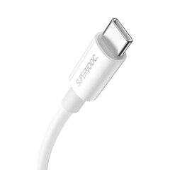 Baseus Superior Series Cable USB to USB-C, 65W, PD, 1m (white) цена и информация | Кабели для телефонов | hansapost.ee