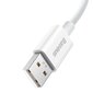 Baseus Superior Series Cable USB to USB-C, 65W, PD, 1m (white) hind ja info | Mobiiltelefonide kaablid | hansapost.ee