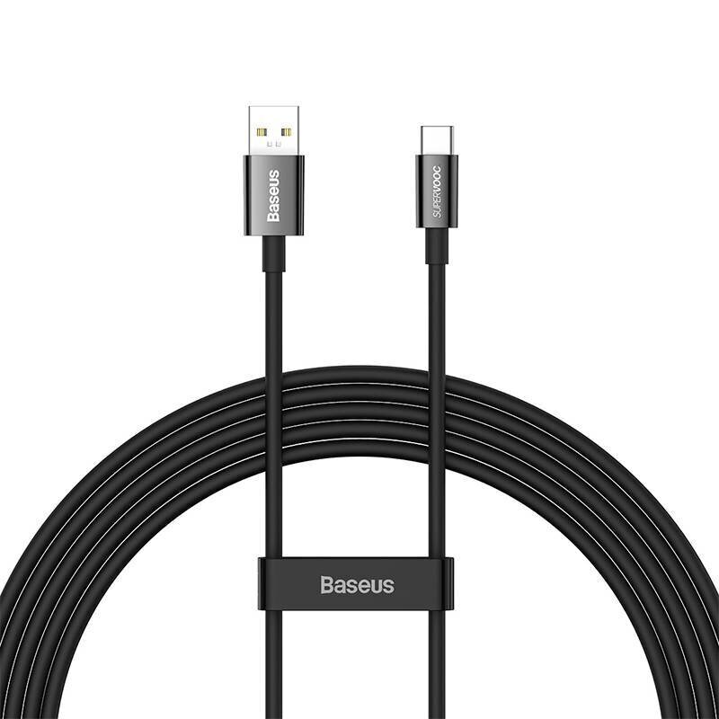 Baseus Superior Series Cable USB to USB-C, 65W, PD, 2m (black) hind ja info | Mobiiltelefonide kaablid | hansapost.ee