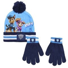 Шапка с перчатками The Paw Patrol Синий цена и информация | Шапки, перчатки, шарфы для мальчиков | hansapost.ee
