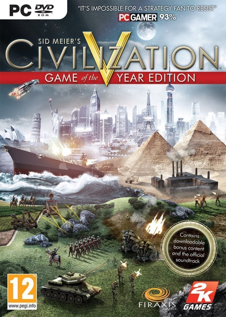 PC Sid Meier's Civilization V GOTY Edition incl. Cloth Map цена и информация | Konsooli- ja arvutimängud | hansapost.ee
