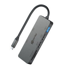 Многопортовый адаптер USB C prio 7 в 1 цена и информация | Адаптеры и USB-hub | hansapost.ee