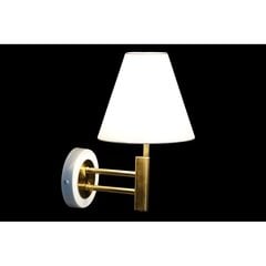 Настенный светильник DKD Home Decor 25Вт, позолоченный металл, полиэстер белый 220 В (19 x 25 x 30 см) цена и информация | Настенные светильники | hansapost.ee