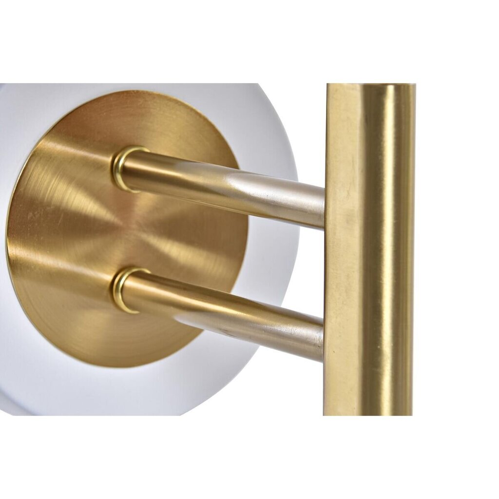 Seinalamp DKD Home Decor 25W Kuldne Metall Polüester Valge 220 V (19 x 25 x 30 cm) цена и информация | Seinavalgustid | hansapost.ee