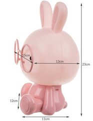 Ночная Led лампа «Зайчик», 23 см - розовый цена и информация | Детские светильники | hansapost.ee