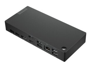 Док-станция Lenovo USB-C HDMI 2 х DP Thunderbolt GigE 90 Вт цена и информация | Адаптеры и USB-hub | hansapost.ee