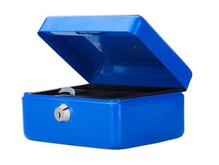 Металлический ящик для хранения с замком, синий цвет цена и информация | Cушилки для белья | hansapost.ee