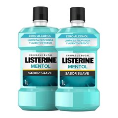 Suuvesi Listerine Zero 0% (2 x 1000 ml) hind ja info | Hambaharjad, hampapastad ja suuloputusvedelikud | hansapost.ee