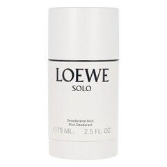 Твердый дезодорант Solo Loewe (75 мл) цена и информация | Дезодоранты | hansapost.ee