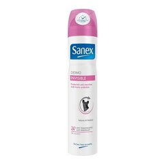 Pihustav deodorant Dermo Invisible Sanex (200 ml) hind ja info | Deodorandid | hansapost.ee