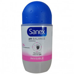 Rull-deodorant Sanex PH Balance Dermo Invisible (45 ml) hind ja info | Deodorandid | hansapost.ee