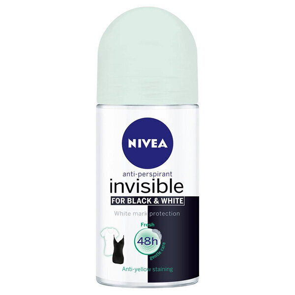 Rull-deodorant Black & White Invisible Fresh Nivea (50 ml) цена и информация | Deodorandid | hansapost.ee