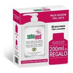 Гигиенический набор Sebamed Лосьон без мыла для ванной Оливковое масло (2 pcs) цена и информация | Средства для интимной гигиены | hansapost.ee