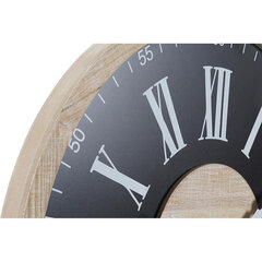 Настенное часы DKD Home Decor, чёрный MDF., белые (60 x 4.5 x 60 см) цена и информация | Часы | hansapost.ee