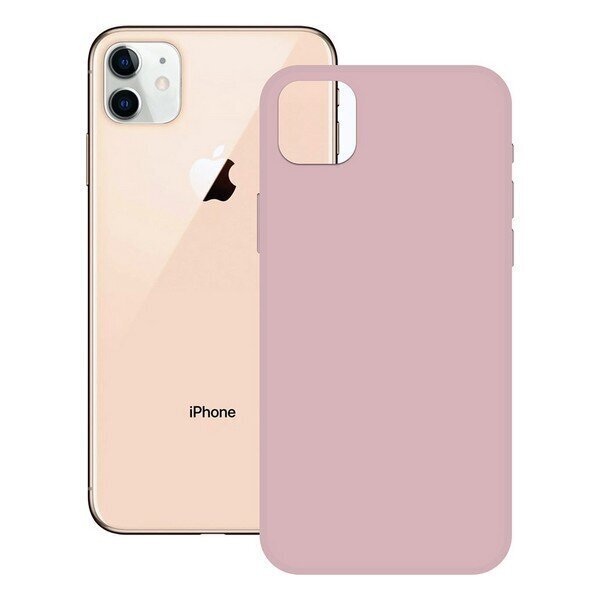 Ümbris iPhone 12 Pro Max KSIX Soft Silicone: Värvus - Roosa цена и информация | Telefonide kaitsekaaned ja -ümbrised | hansapost.ee