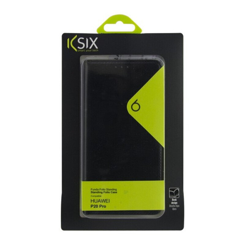 Folio Mobiiltelefoni Ümbris Huawei P 20 Pro KSIX Must цена и информация | Telefonide kaitsekaaned ja -ümbrised | hansapost.ee