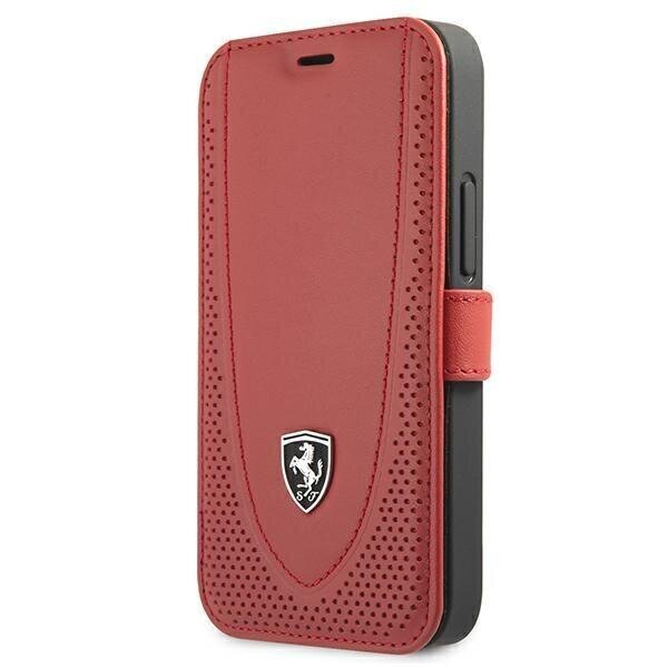 Ferrari FEOGOFLBKP12SRE iPhone 12 mini 5,4" punane Off Track Perforated цена и информация | Telefonide kaitsekaaned ja -ümbrised | hansapost.ee