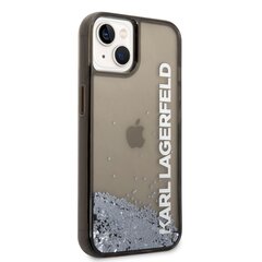 Karl Lagerfeld Translucent Liquid Glitter Case for iPhone 14 Plus Black цена и информация | Чехлы для телефонов | hansapost.ee