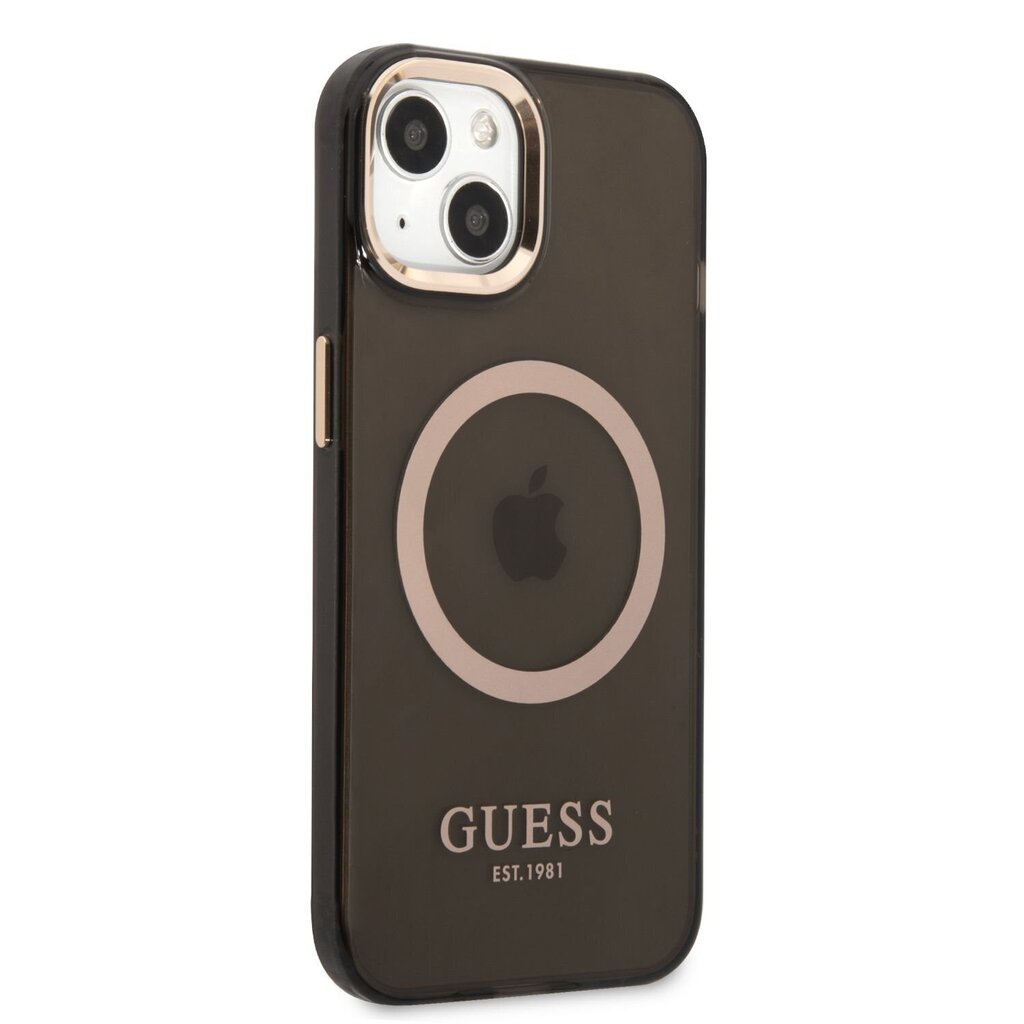 Guess Translucent MagSafe Compatible Case for iPhone 13 Black hind ja info | Telefonide kaitsekaaned ja -ümbrised | hansapost.ee