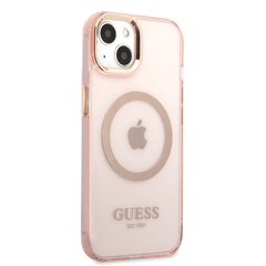 Guess Translucent MagSafe Compatible Case for iPhone 13 Pink hind ja info | Telefonide kaitsekaaned ja -ümbrised | hansapost.ee