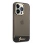 Guess PC/TPU Camera Outline Translucent Case for iPhone 14 Pro Black цена и информация | Telefonide kaitsekaaned ja -ümbrised | hansapost.ee