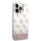 Guess PC/TPU Peony Glitter Script Logo Case for iPhone 14 Pro Pink цена и информация | Telefonide kaitsekaaned ja -ümbrised | hansapost.ee