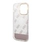 Guess PC/TPU Peony Glitter Script Logo Case for iPhone 14 Pro Pink hind ja info | Telefonide kaitsekaaned ja -ümbrised | hansapost.ee