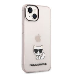Karl Lagerfeld Choupette Logo Case for iPhone 14 Plus Pink hind ja info | Telefonide kaitsekaaned ja -ümbrised | hansapost.ee