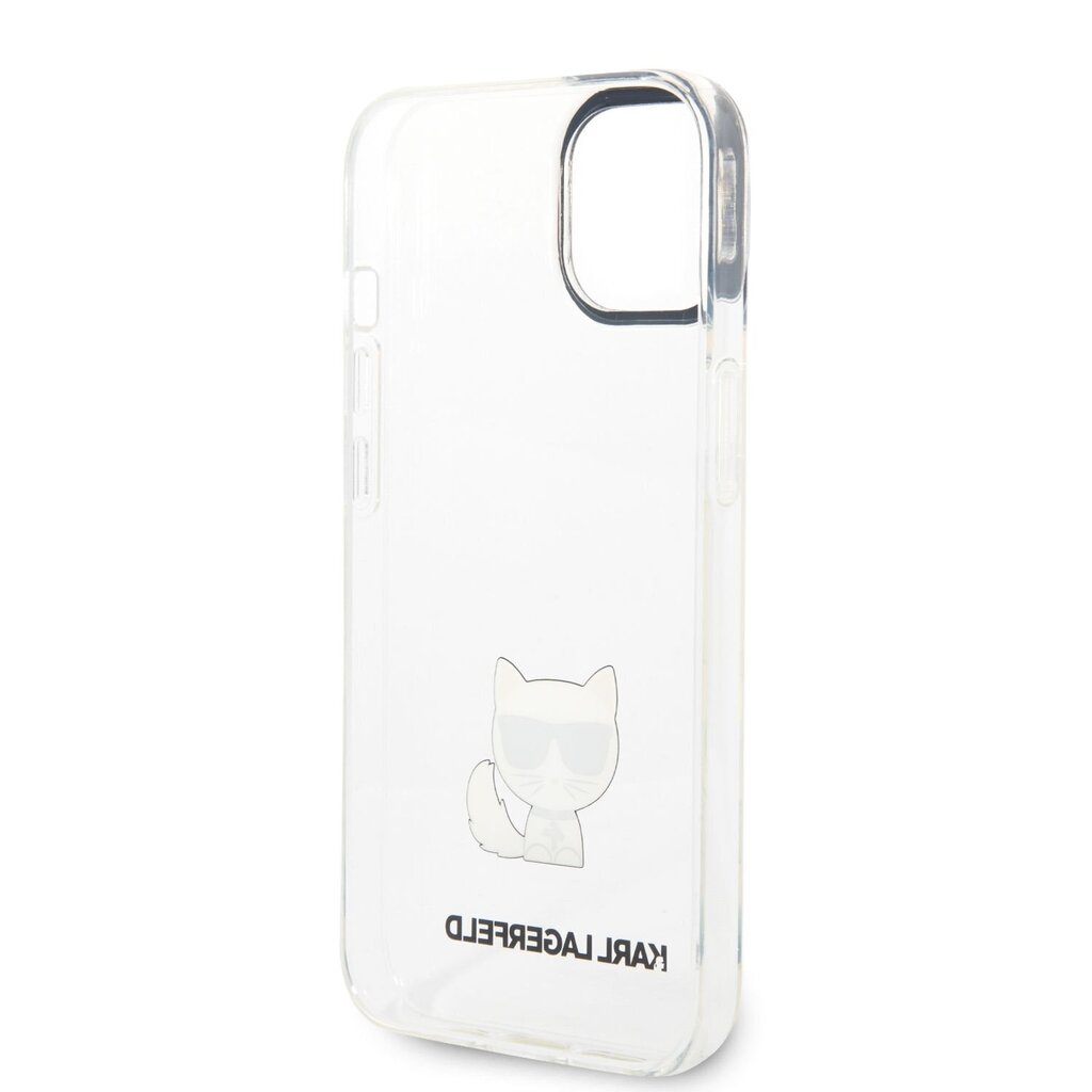 Karl Lagerfeld Choupette Logo Case for iPhone 14 Transparent цена и информация | Telefonide kaitsekaaned ja -ümbrised | hansapost.ee