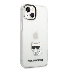 Karl Lagerfeld Choupette Logo Case for iPhone 14 Plus Transparent hind ja info | Telefonide kaitsekaaned ja -ümbrised | hansapost.ee