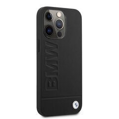 BMW Leather Hot Stamp Case для iPhone 14 Pro Black цена и информация | Чехлы для телефонов | hansapost.ee