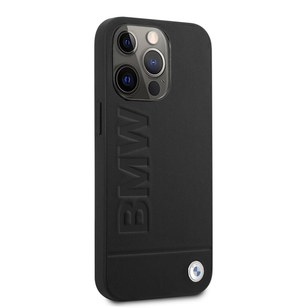 BMW Leather Hot Stamp Case for iPhone 14 Pro Black цена и информация | Telefonide kaitsekaaned ja -ümbrised | hansapost.ee