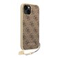 Guess 4G Charms Case for iPhone 14 Brown цена и информация | Telefonide kaitsekaaned ja -ümbrised | hansapost.ee