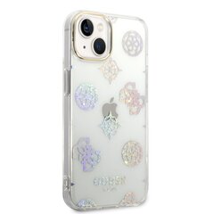 Guess PC/TPU Peony Glitter Case for iPhone 14 White цена и информация | Чехлы для телефонов | hansapost.ee