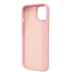 Guess PU Croco with Metal Camera Outline Case for iPhone 14 Pink цена и информация | Чехлы для телефонов | hansapost.ee