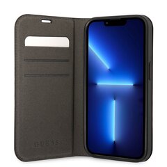 Guess PC/TPU 4G Metal Camera Outline Book Case for iPhone 14 Plus Black hind ja info | Telefonide kaitsekaaned ja -ümbrised | hansapost.ee