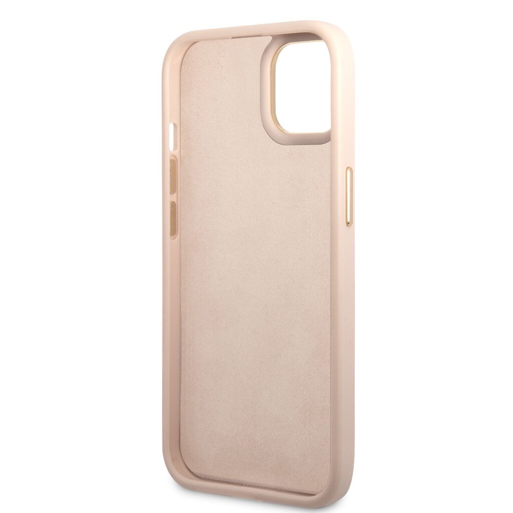 Guess PC/TPU 4G Metal Camera Outline Case for iPhone 14 Plus Pink hind ja info | Telefonide kaitsekaaned ja -ümbrised | hansapost.ee