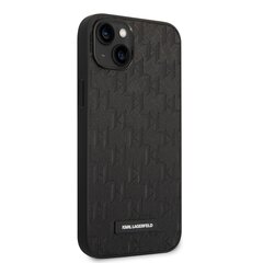 Telefoniümbris Karl Lagerfeld Saffiano Monogram -iPhone 14 Plus must hind ja info | Telefonide kaitsekaaned ja -ümbrised | hansapost.ee