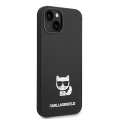 Telefoniümbris Karl Lagerfeld Liquid Silicone Choupette - iPhone 14 Plus, must цена и информация | Чехлы для телефонов | hansapost.ee