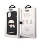 Karl Lagerfeld Liquid Silicone Karl Head Case for iPhone 14 Plus Black hind ja info | Telefonide kaitsekaaned ja -ümbrised | hansapost.ee