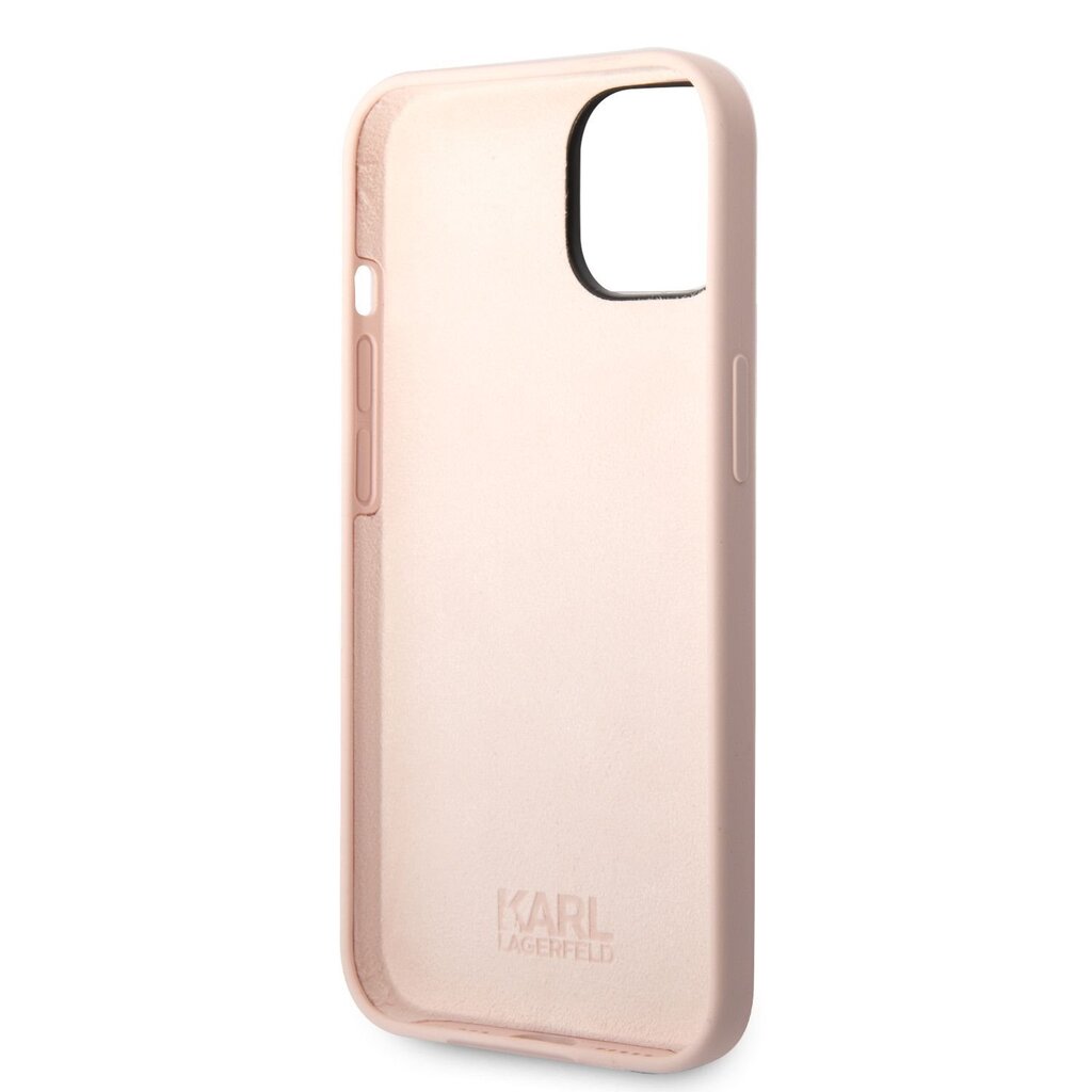 Karl Lagerfeld Liquid Silicone Karl Head Case for iPhone 14 Plus Pink hind ja info | Telefonide kaitsekaaned ja -ümbrised | hansapost.ee