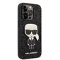 Karl Lagerfeld Glitter Flakes Ikonik Case for iPhone 14 Pro Max Black цена и информация | Telefonide kaitsekaaned ja -ümbrised | hansapost.ee