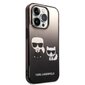 Karl Lagerfeld Gradient Karl and Choupette Case for iPhone 14 Pro Black цена и информация | Telefonide kaitsekaaned ja -ümbrised | hansapost.ee